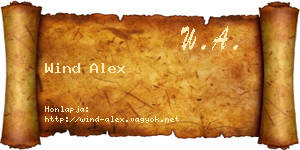 Wind Alex névjegykártya
